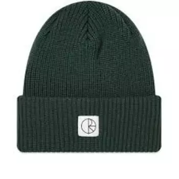 Шапка вязаная POLAR SKATE CO. Double Fold Merino Beanie Dark Green