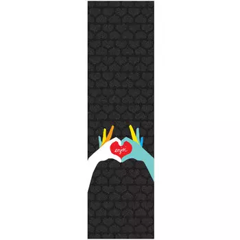 Шкурка для скейтборда ENJOI Heart Hands Grip Tape Black 9" 2021