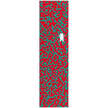 Шкурка для скейтборда GRIZZLY Adapted Cuout Griptape RED