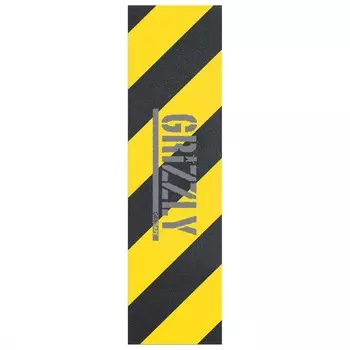 Шкурка для скейтборда GRIZZLY Hazard Stamp Grip Yellow 2020