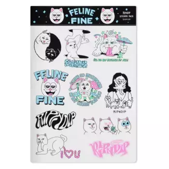 Стикеры RIPNDIP Feline Fine Sticker Sheet FW25 Multi