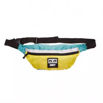 Сумка на пояс OBEY Ripstop Daily Sling Pack Aqua/Yellow