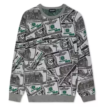 Свитер RIPNDIP Moneybag Knit Sweater Olive