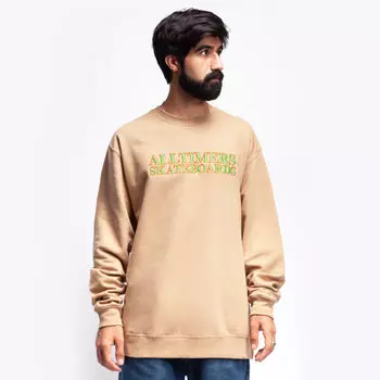 Свитшот ALLTIMERS Straight Forward Crewneck Sandstone 2021