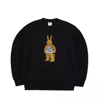 Свитшот BSRABBIT Big Bear Rabbit Crewneck Black 2023