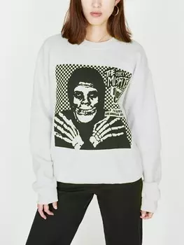 Свитшот женский OBEYxMISFITS Misfits Fiend Club Halloween White