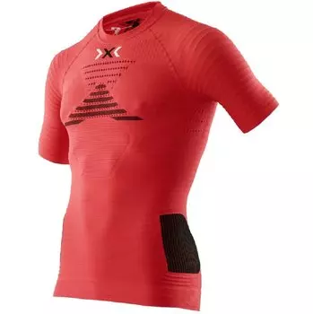 Термокофта мужская X-BIONIC Running Man Effektor Power Ow Shirt Sh_Sl. Flash Red/Black