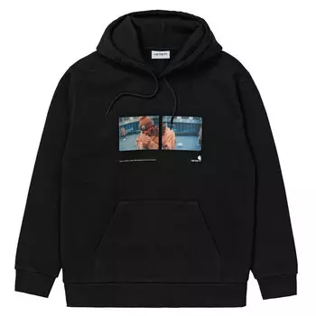 Толстовка CARHARTT WIP Hooded Backyard Sweatshirt Black 2021