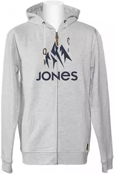 Толстовка cноубордическая JONES Truckee Zip Gray Heather