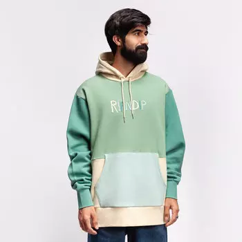 Толстовка RIPNDIP Color Block Rubber Logo Hoodie Multi 2021