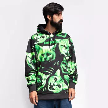 Толстовка RIPNDIP Neon Nerm Hoodie Black 2021