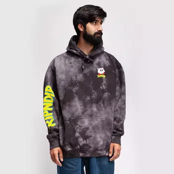 Толстовка RIPNDIP Nermby Hoodie Black Lightning Wash 2021