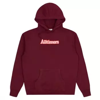Толстовка с капюшоном ALLTIMERS Lined Broadway Embroidered Hoodie Maroon 2022