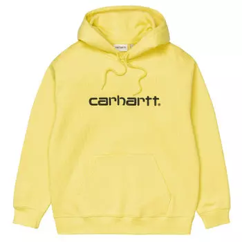 Толстовка с капюшоном CARHARTT WIP Hooded Carhartt Sweatshirt Limoncello / Black 2021