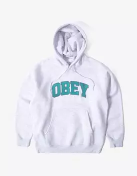 Толстовка с капюшоном OBEY Wyatt Hood ASH GREY 2021