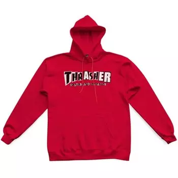 Толстовка с капюшоном THRASHER Baker X Thrasher Hoodie Red 2023