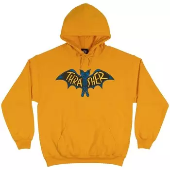 Толстовка с капюшоном THRASHER Bat Hood Gold 2023