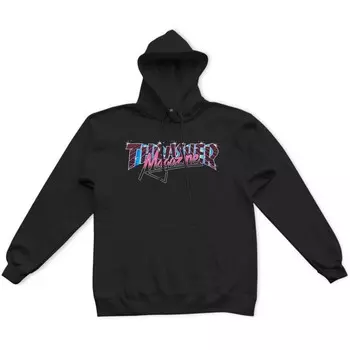 Толстовка с капюшоном THRASHER Vice Logo Hoodie Black 2023