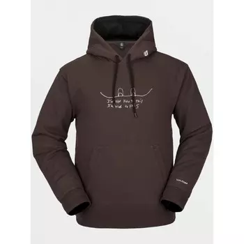 Толстовка с капюшоном VOLCOM D.I. Fleece Brown 2023