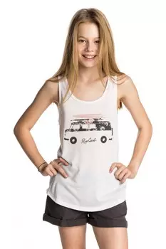 Топ RIP CURL Floral Van Tank White