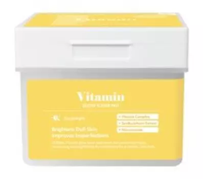 120 витаминных дисков пэдов для сияния кожи лица с маслом облепихи Dermal Vitamin Glow Toner Pad