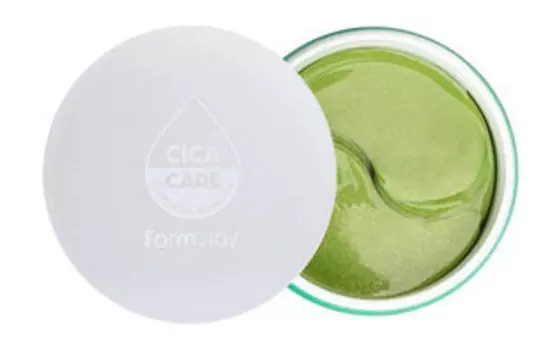 60 гидрогелевых восстанавливающих патчей для области вокруг глаз с центеллой азиатской FarmStay Cica Farm Nature Solution Eye Patch