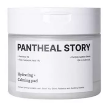 60 успокаивающих увлажняющих дисков-пэдов для лица с пантенолом и центеллой азиатской Pantheal Story Hydrating + Calming Pad