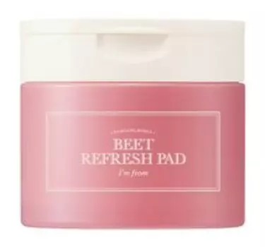 60 восстанавливающих дисков пэдов для обезвоженной кожи лица с экстрактом свеклы I'm from Damyang Beet Refresh Pad