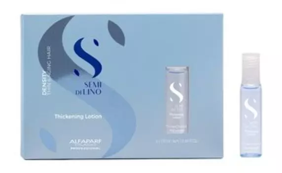 6 ампул лосьона для увеличения плотности и густоты волос Alfaparf Milano Semi di Lino Density Thickening Lotion