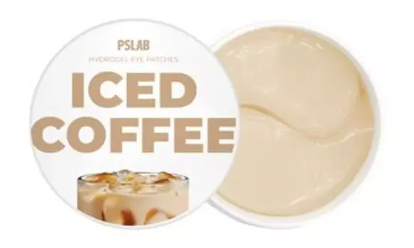 80 гидрогелевых патчей против отеков под глазами с кофеином PS.Lab Iced Coffee Ice Latte Cooling Hydrogel Eye Patches