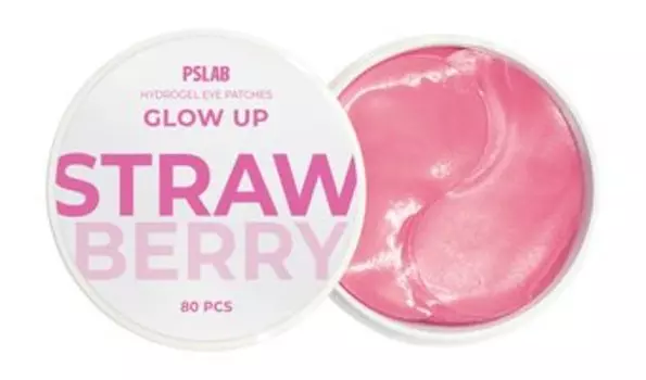 80 гидрогелевых патчей против темных кругов под глазами с экстрактом клубники PS Lab Strawberry Glow Up Hydrogel Eye Patches