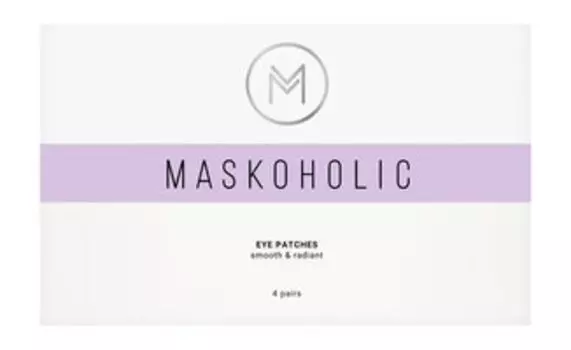 8 тканевых патчей для выравнивания тона кожи вокруг глаз Maskoholic Smooth & Radiant Eye Patches