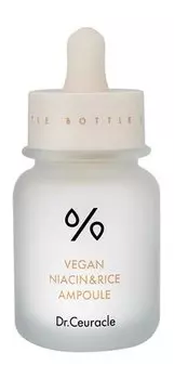 Ампульная сыворотка против пигментации кожи лица с ниацинамидом и экстрактом риса Dr.Ceuracle Vegan Niacin & Rice Ampoule