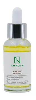 Ампульный концентрат для лица против акне и воспалений Ample:N Acne Shot Ampoule