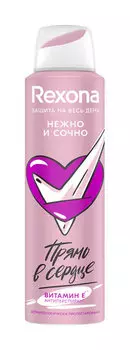 Антиперспирант-аэрозоль с витамином Е Rexona Нежно и Сочно