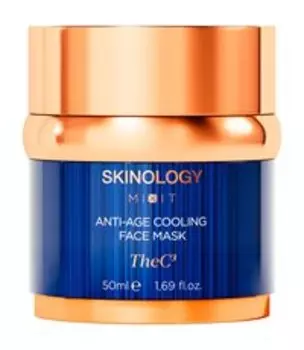 Антивозрастная маска для лица с пептидами и ментолом Mixit Skinology Anti-Age Cooling Face Mask