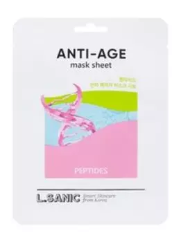 Антивозрастная тканевая маска для лица с пептидами L.Sanic Peptides Anti-Age Mask Sheet