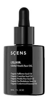 Антивозрастное масло для лица с эффектом ботокса Scens L'Elixir. Global Youth Face Oil.