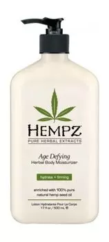 Антивозрастное молочко для тела с ароматом ванили и мускуса Hempz Age Defying Herbal Body Moisturizer