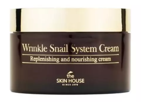 Антивозрастной крем для лица на основе муцина улитки The Skin House Wrinkle Snail System Cream
