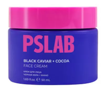 Антивозрастной крем для лица с экстрактами черной икры и какао PS Lab Black Caviar + Cocoa Face Cream