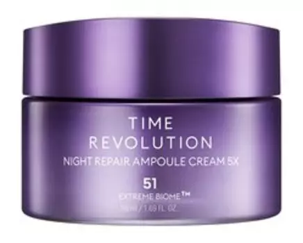 Антивозрастной крем для лифтинга и сияния лица Missha Time Revolution Night Repair Ampoule Cream 5X