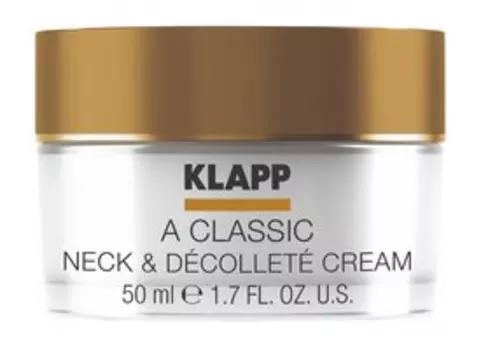 Антивозрастной крем для сухой кожи шеи и зоны декольте с ретинолом Klapp A Classic Neck & Decollete Cream