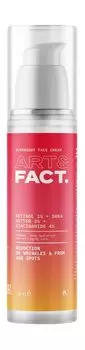 Антивозрастной ночной крем для лица с ретинолом 1%, маслом ши 3% и ниацинамидом 4% Art&Fact. Reduction of Wrinkles Overnight Face Cream