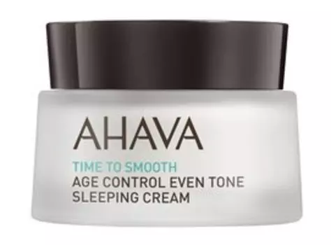 Антивозрастной ночной крем для выравнивания цвета кожи лица Ahava Time to Smooth Age Control Even Tone Sleeping Cream
