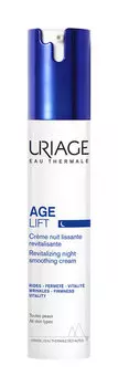 Антивозрастной разглаживающий, восстанавливающий крем для лица Uriage Age Lift Revitalizing Night Smoothing Cream
