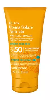 Антивозрастной солнцезащитный крем для лица Pupa Anti-Aging Sunsreen Cream SPF 50