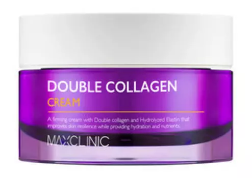 Антивозрастной укрепляющий крем с низкомолекулярным коллагеном Maxclinic Double Collagen Cream