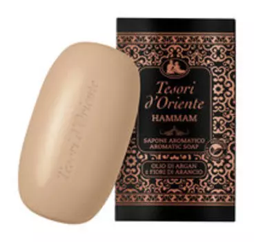 Ароматическое твердое мыло с аргановым маслом и цветком апельсина Tesori D'Oriente Hammam Bar Soap