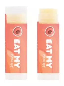 Бальзам для губ с ароматом персика и личи Eat My Balm Juicy Peach and Lychee SPF 30